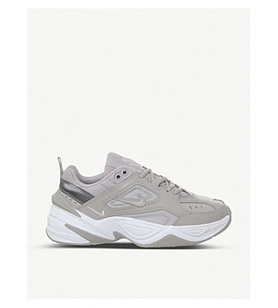 Perca De alguna manera sociedad Nike M2k Tekno Leather Trainers In Moon Particle White | ModeSens