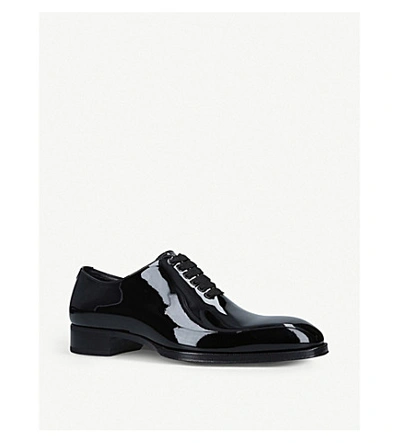 Shop Tom Ford Elkan Patent Leather Oxford Shoes In Black