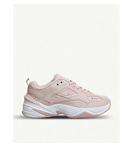 Nike M2k Tekno Leather Synthetic And Textile Trainers In Particle Beige Modesens