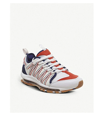 Shop Nike Air Max Haven Leather And Mesh Trainers In Clot White Sail