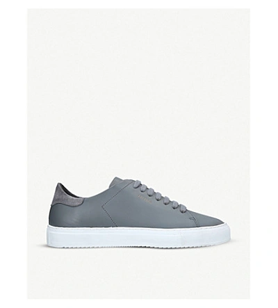 Shop Axel Arigato Clean 90 Leather And Suede Trainers In Grey