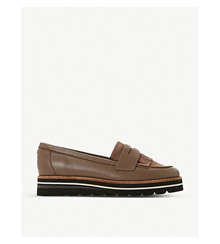dune flatform loafers
