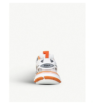Balenciaga Multicolor Mesh And Rubber Track Sneakers In White/oth