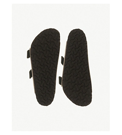 Birkenstock Mens Stone Arizona Two-strap Faux-leather Sandals In Stone