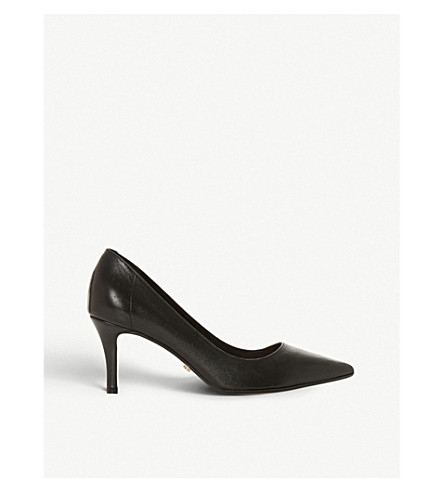 dune kitten heel court shoes