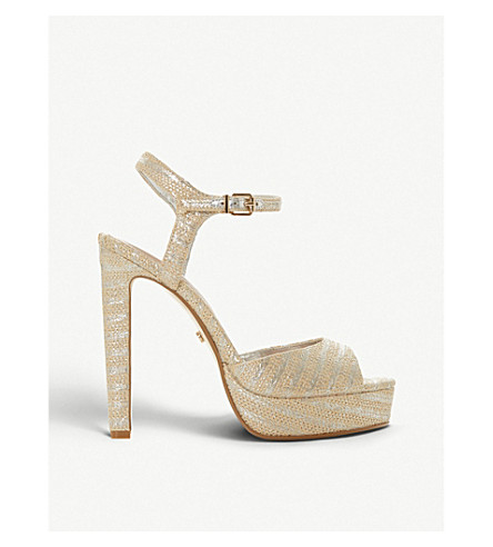 dune metallic sandals