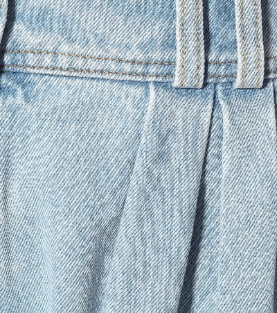 Shop Balmain High-rise Straight Jeans In Blue