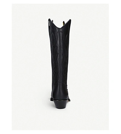 Shop Off-white For Walking Leather Cowboy Boots In Black