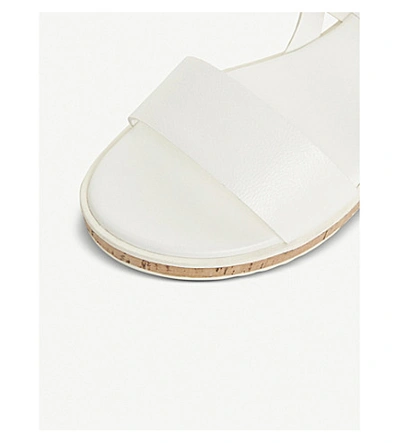 Shop Dune Luminere Faux-leather Sandals In White-synthetic