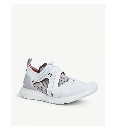 Shop Adidas By Stella Mccartney Ultraboost T.s. Trainers In Pearl Grey Rust Red Wht