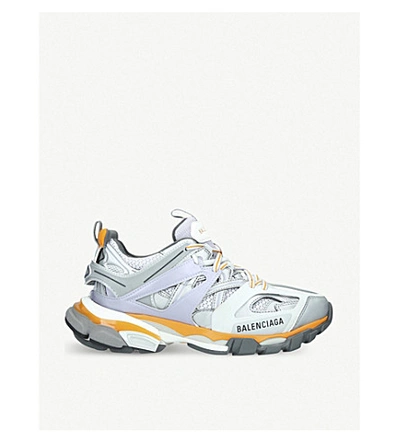 Shop Balenciaga Women's Grey/other Track Nylon And Mesh Trainers