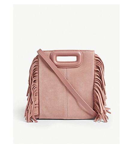 pink suede bag