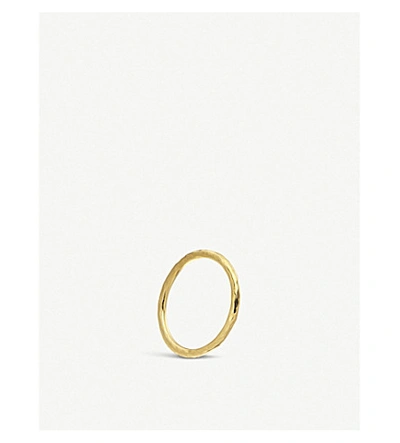 Shop Monica Vinader Women's Gold Siren 18ct Yellow Gold-plated Vermeil Sterling-silver Ring