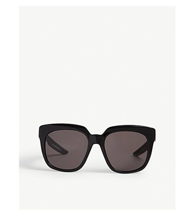 Shop Balenciaga Bb0025s Square-frame Sunglasses In Black