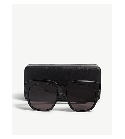 Shop Balenciaga Bb0025s Square-frame Sunglasses In Black