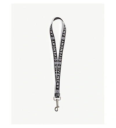 Shop Givenchy Obsedia Keyring In Black White