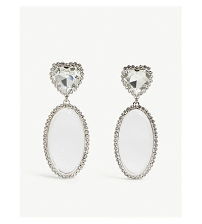 Shop Alessandra Rich Crystal Drop Earrings