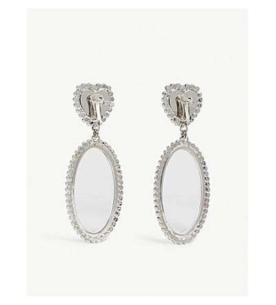 Shop Alessandra Rich Crystal Drop Earrings
