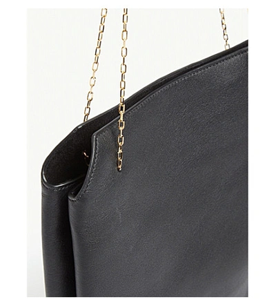 Shop The Row Leather Lunch Bag In Black Shg