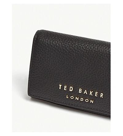 Shop Ted Baker Odelle Leather Purse In Black