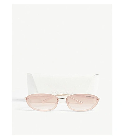Shop Michael Kors Mk2104 Miramar Oval-frame Sunglasses In Pink