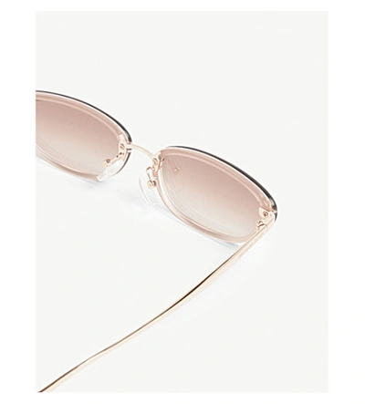 Shop Michael Kors Mk2104 Miramar Oval-frame Sunglasses In Pink