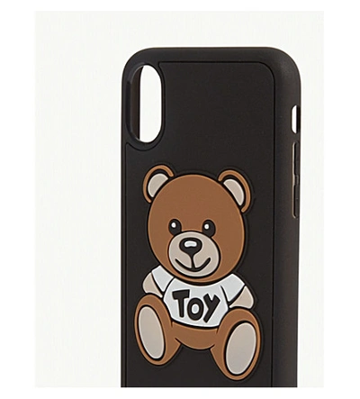 Shop Moschino Teddy Iphone Xs Case In Black