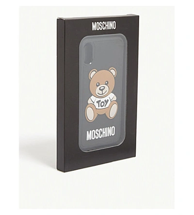 Shop Moschino Teddy Iphone Xs Case In Black