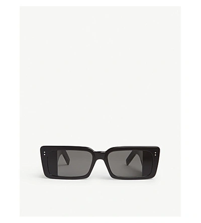 Shop Gucci Gg0543s Rectangle-frame Sunglasses In Black