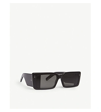 Shop Gucci Gg0543s Rectangle-frame Sunglasses In Black