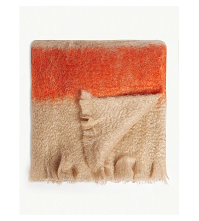 Shop Jil Sander Mohair And Wool-blend Blanket In Opn Mis965