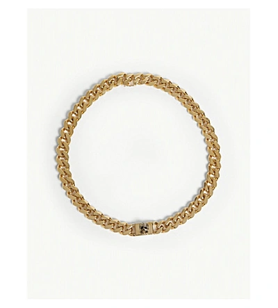 Shop Alexander Mcqueen Identity Chain Necklace In Gold