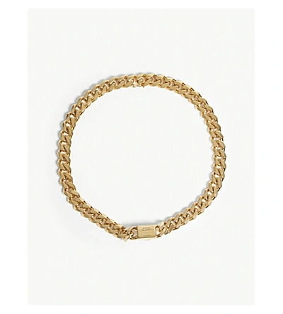 Shop Alexander Mcqueen Identity Chain Necklace In Gold