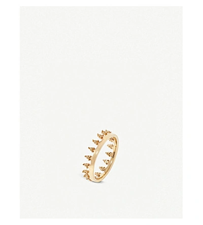 Shop Annoushka Crown 18ct Yellow-gold Ring In Yellow Gold