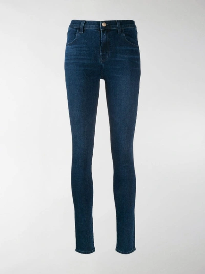 Shop J Brand Maria Skinny Jeans In Blue