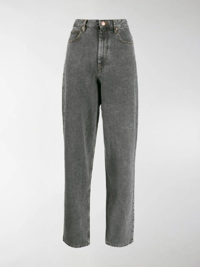 Shop Isabel Marant Étoile Tapered Jeans In Grey