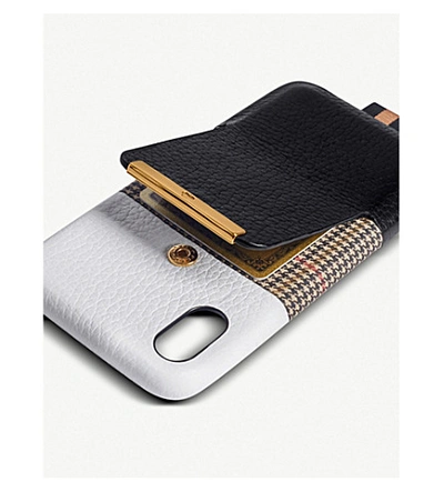 Shop Chaos Card Holder Leather Iphone Xs Case In Multi