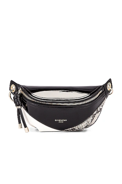 Shop Givenchy Mini Whip Belt Bag In Black & White