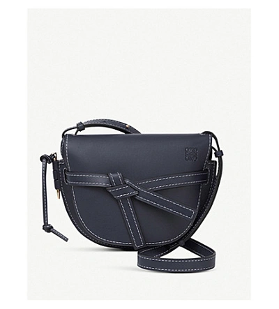 Shop Loewe Gate Leather Cross-body Bag In Rust Colour