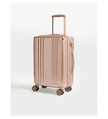 rose gold cabin suitcase