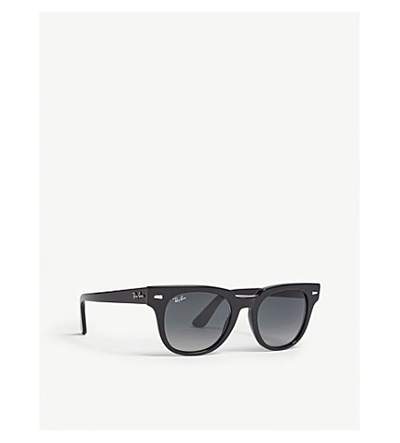Ray Ban Ray-ban Womens Black Rb2168 Meteor Square-frame Sunglasses In Black