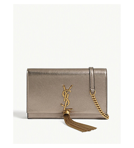 ysl gold wallet on chain