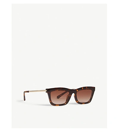 Shop Michael Kors Mk2087u Stowe Rectangle-frame Sunglasses In Brown