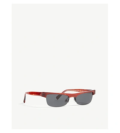 Shop Alain Mikli Alain Miki X Alexandre Vauthier Ketti Cat-eye Sunglasses In Red