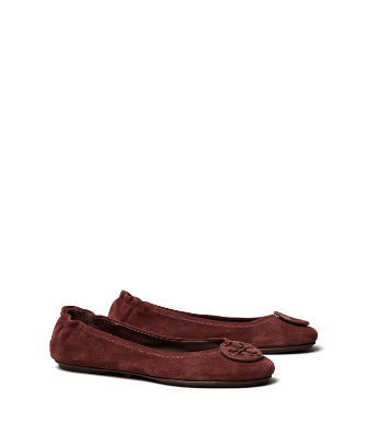 tory burch suede ballet flats