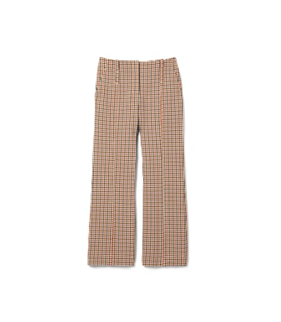 Shop Tory Burch Plaid Boot-cut Pant In Double Faced Mens Suiting