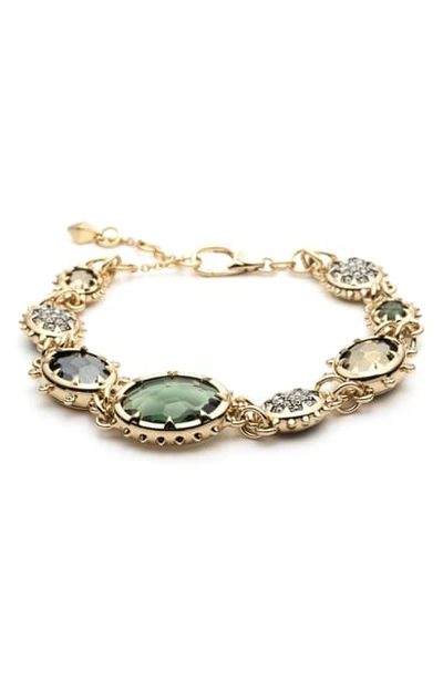 Shop Alexis Bittar Semiprecious Stone Link Bracelet In Gold