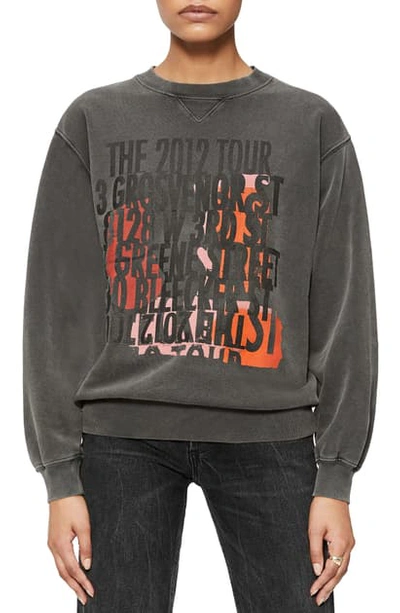 Shop Anine Bing Ramona Graphic Sweatshirt In Streets