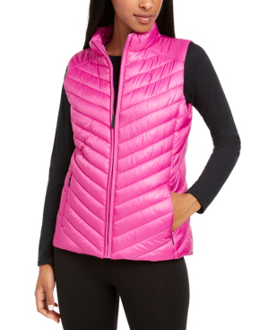 calvin klein pink puffer vest