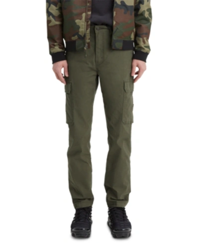 Shop Levi's Men's 502 Aviator Tapered Cargo Pants In Olive Night